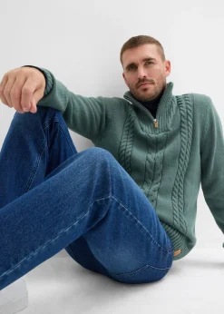 Vaqueros elásticos, relaxed fit, straight