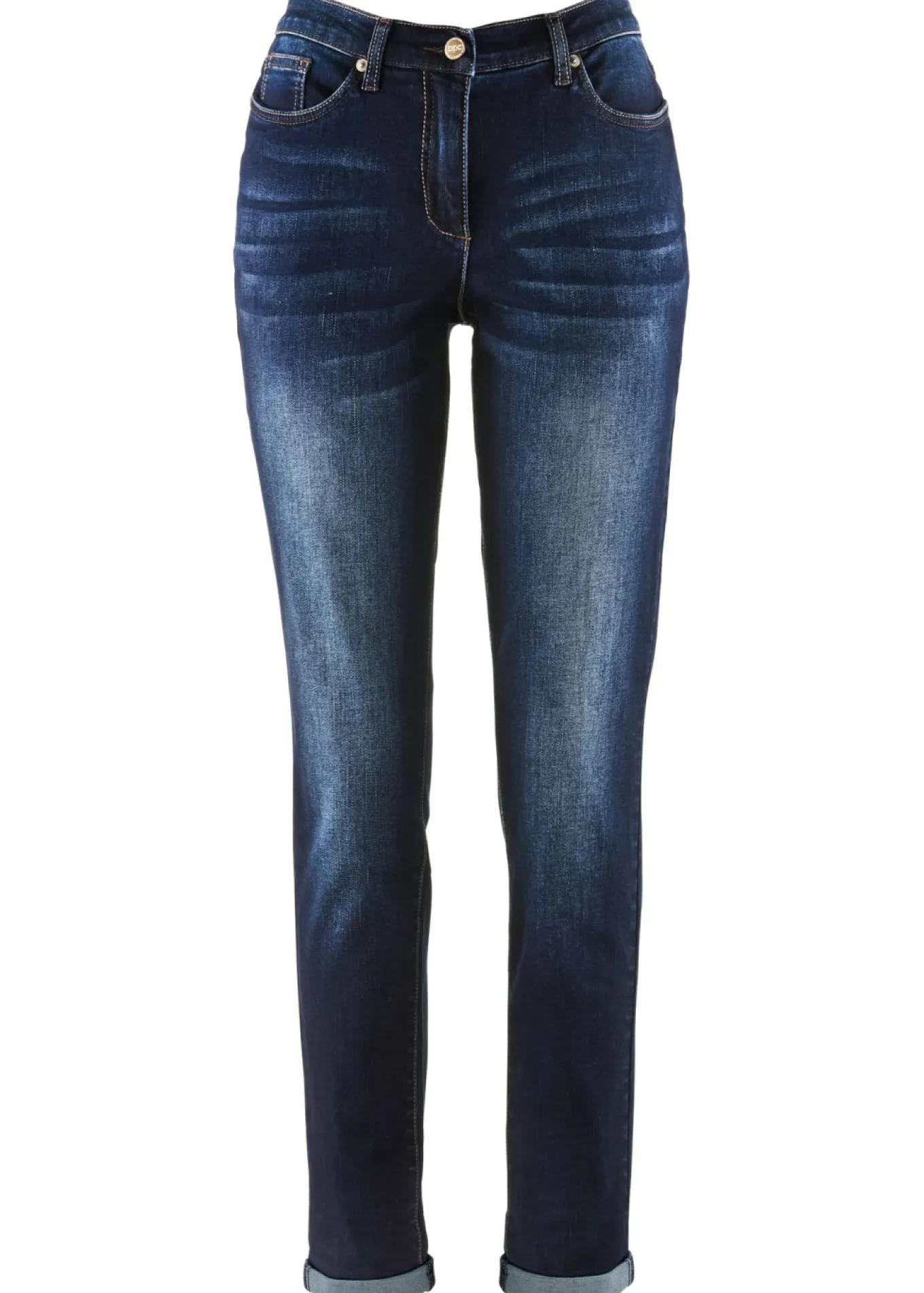 Vaqueros elásticos tipo boyfriend, mid waist