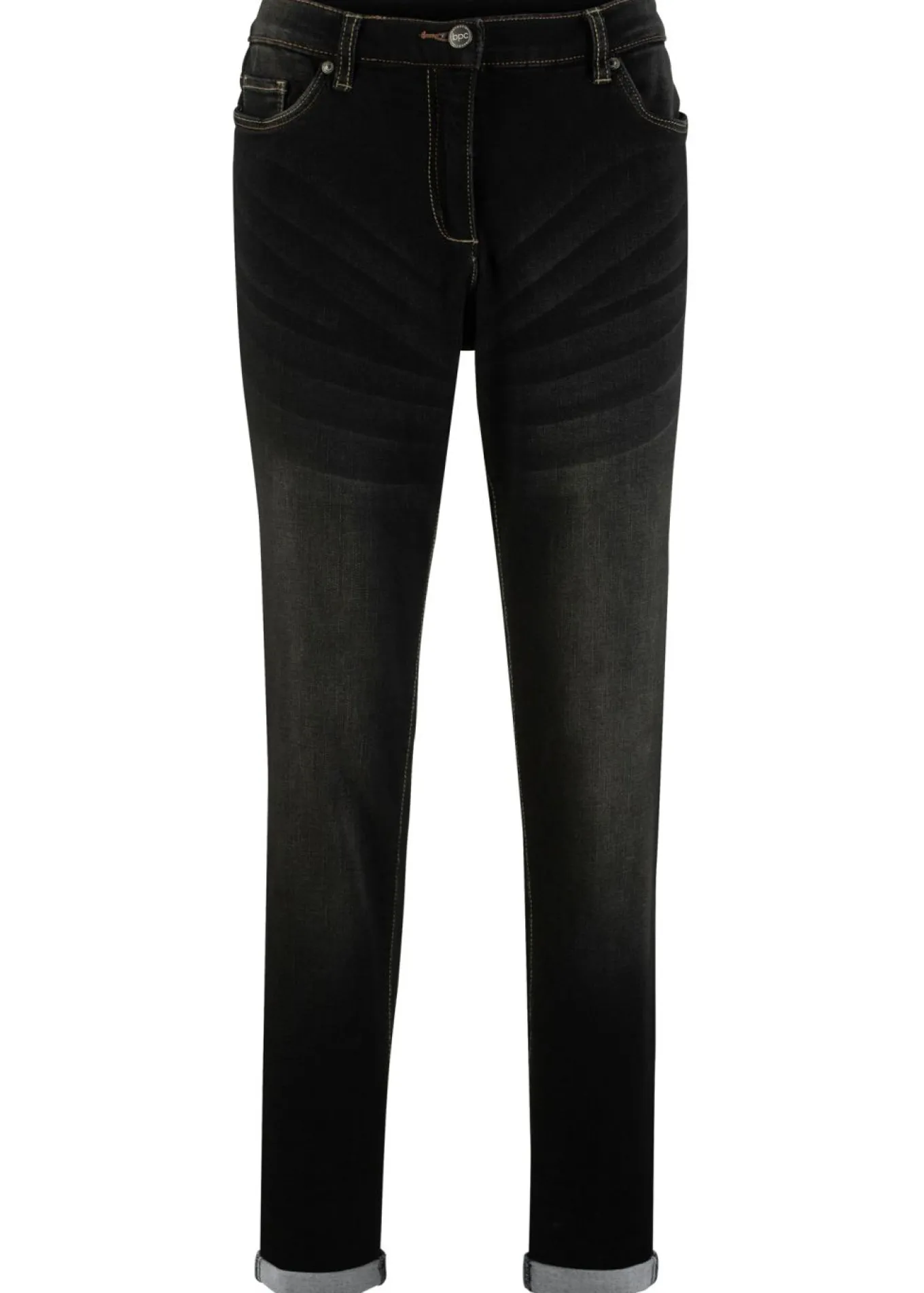 Vaqueros elásticos tipo boyfriend, mid waist