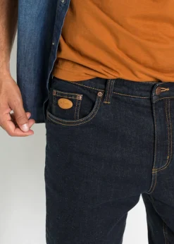 Vaqueros elásticos térmicos con corte clásico y forro cálido
