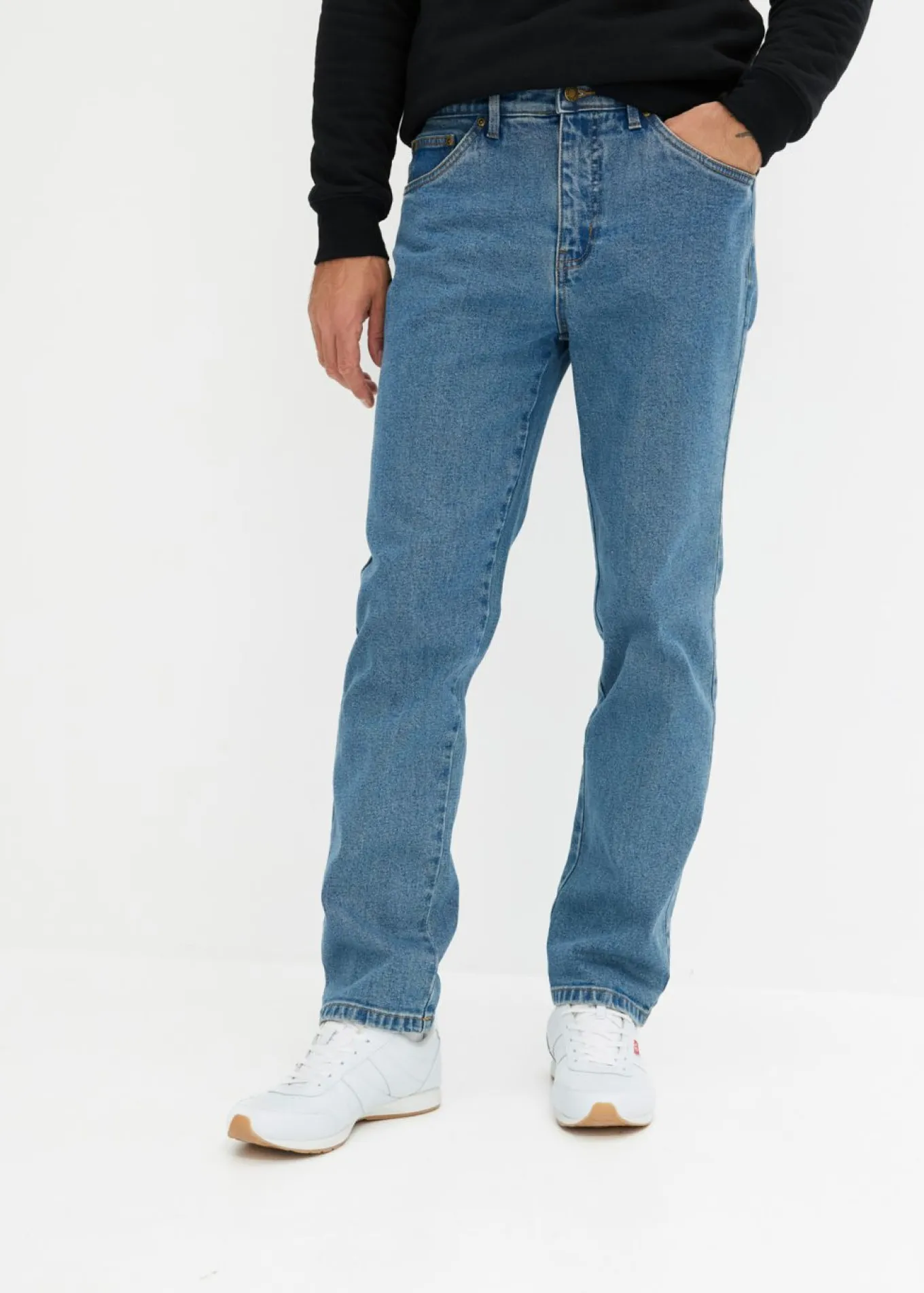 Vaqueros elásticos y corte clásico, straight