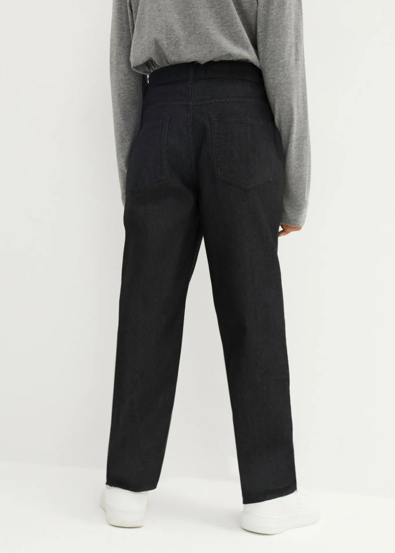 Vaqueros extra loose fit, con cintura ajustable, straight