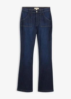 Vaqueros flared, high waist de algodón orgánico