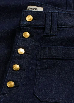 Vaqueros flared, high waist