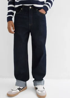 Vaqueros holgados con cintura ajustable y corte recto