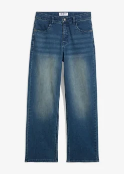 Vaqueros loose fit, con cintura ajustable, straight