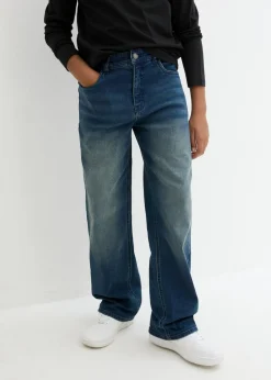 Vaqueros loose fit, con cintura ajustable, straight