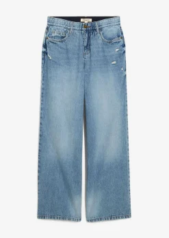 Vaqueros low stretch con perneras anchas y tiro medio