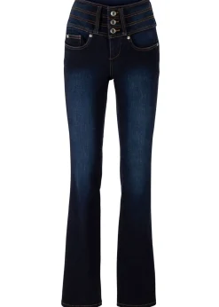 Vaqueros moldeadores con corte bootcut y talle alto