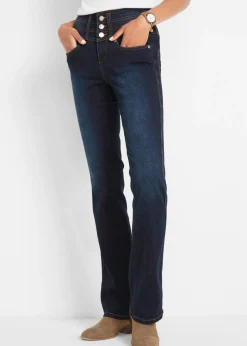 Vaqueros moldeadores con corte bootcut y talle alto