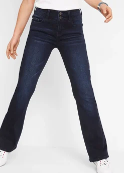 Vaqueros moldeadores y suaves con corte bootcut y talle alto
