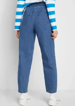 Vaqueros mom, high waist, con cintura cómoda
