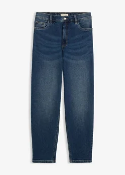 Vaqueros mom, high waist, cropped