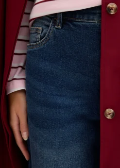 Vaqueros mom, high waist, cropped