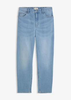 Vaqueros mom, high waist, cropped