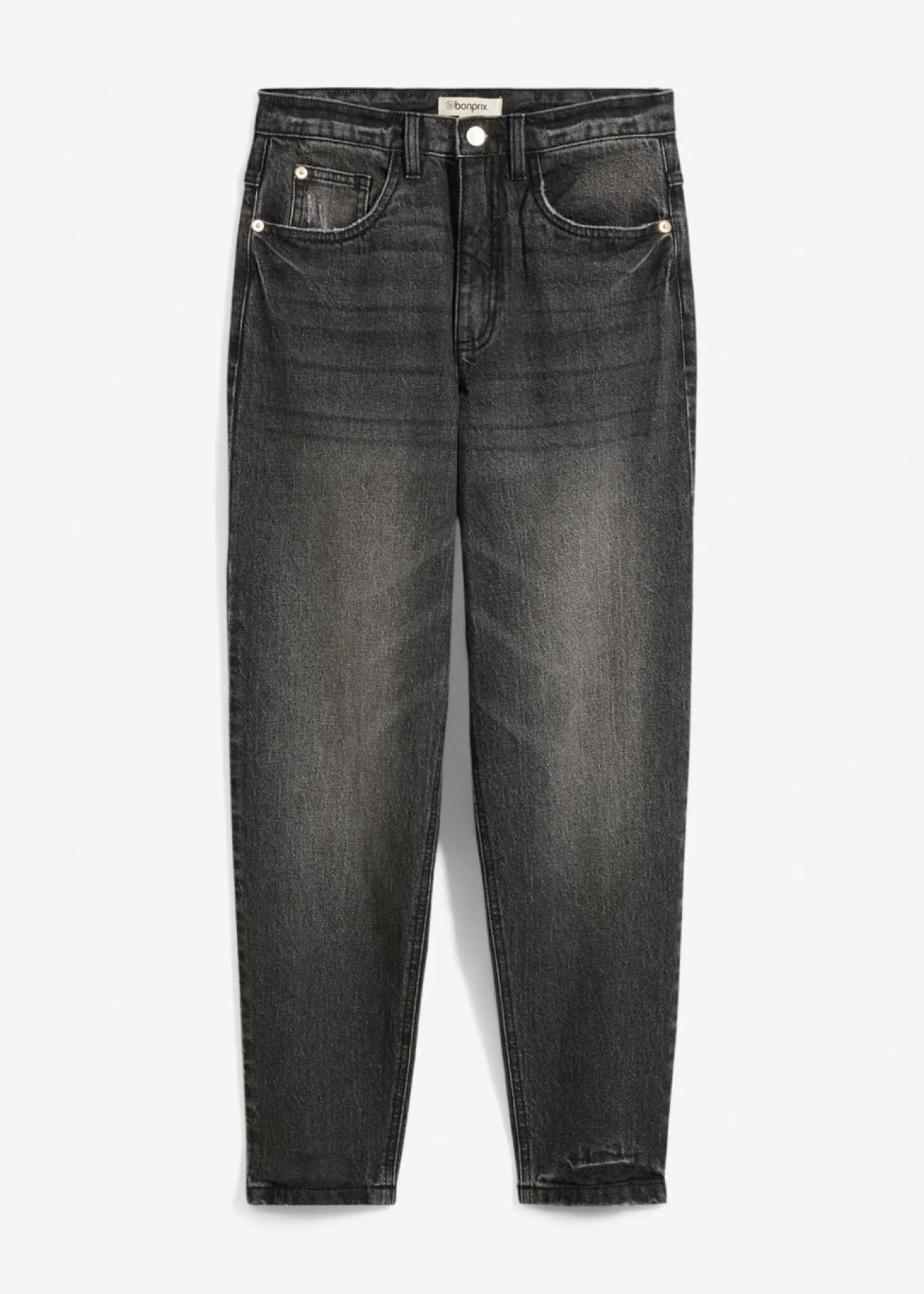 Vaqueros mom, high waist, low stretch, cropped