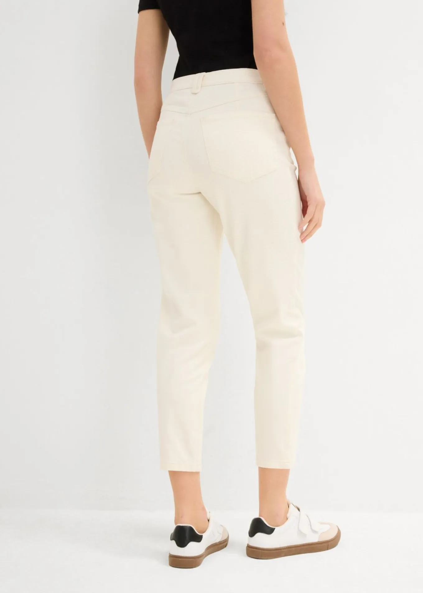 Vaqueros mom, high waist, low stretch, cropped