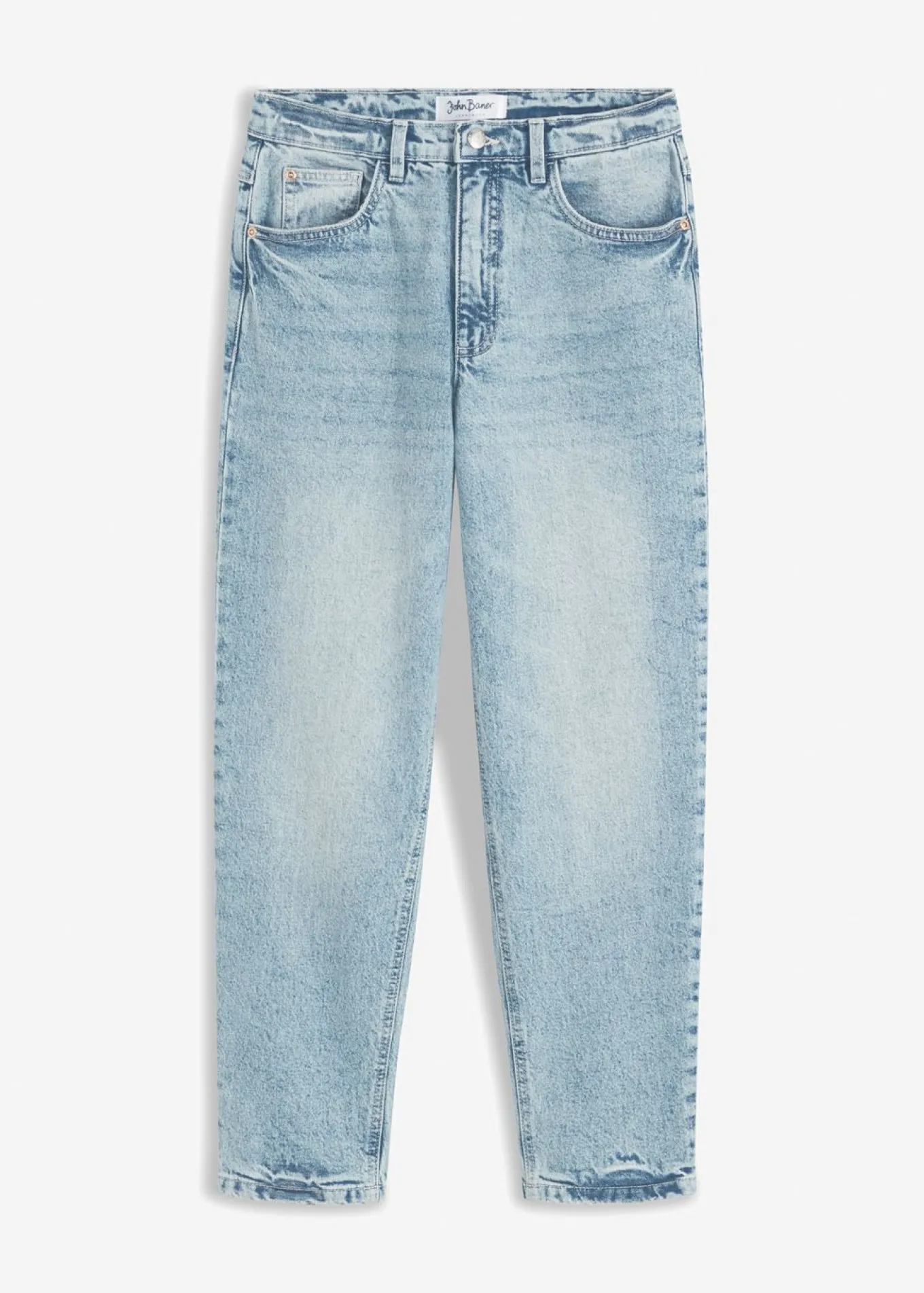 Vaqueros mom, high waist, low stretch, cropped