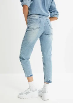 Vaqueros mom, high waist, low stretch, cropped