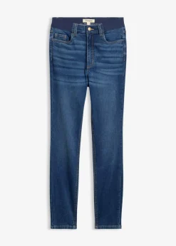 Vaqueros pitillo con talle medio y cinturilla cómoda