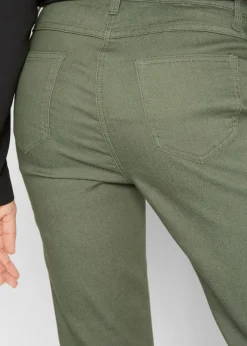 Vaqueros rectos con talle medio y cintura cómoda