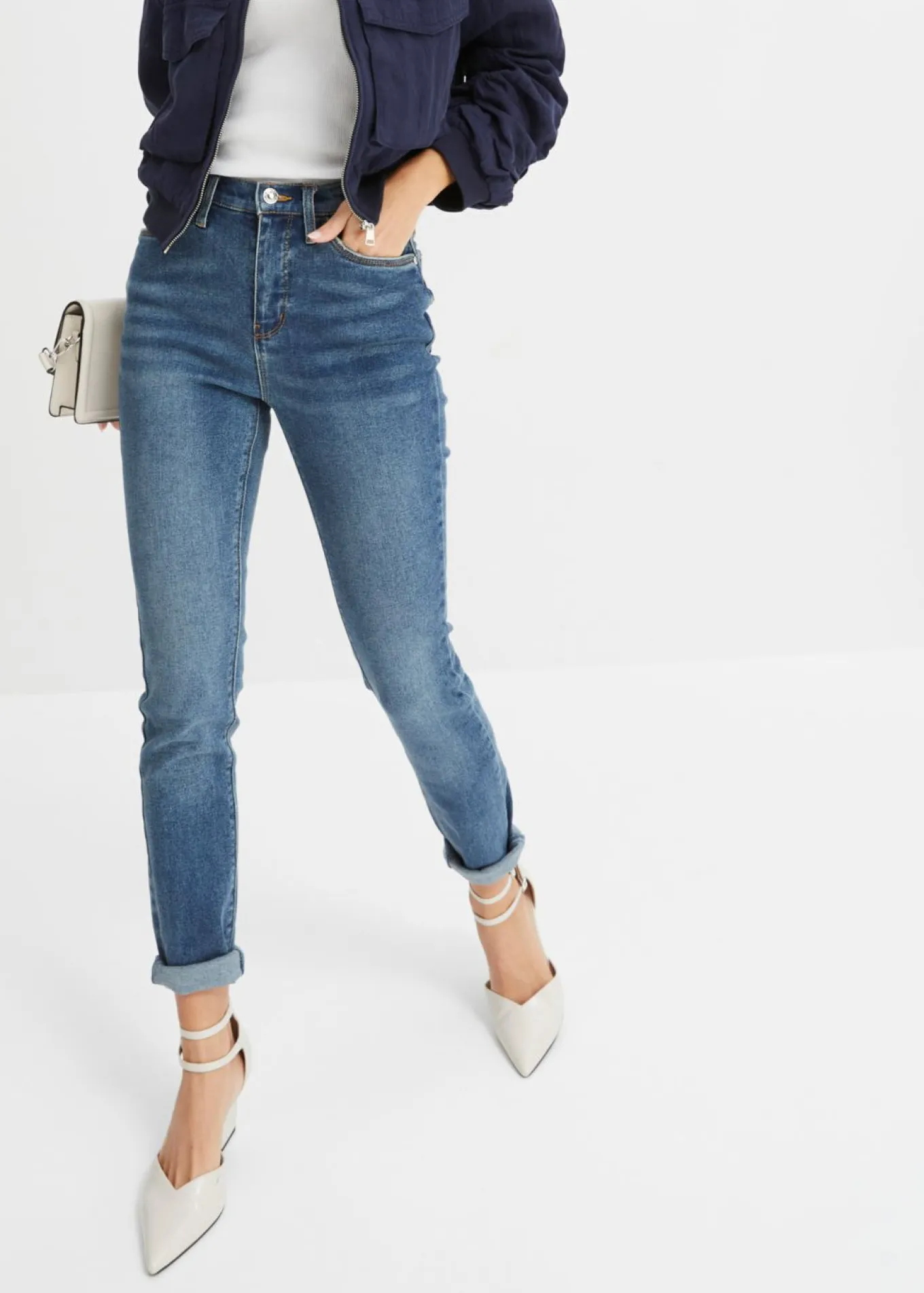 Vaqueros skinny de talle alto