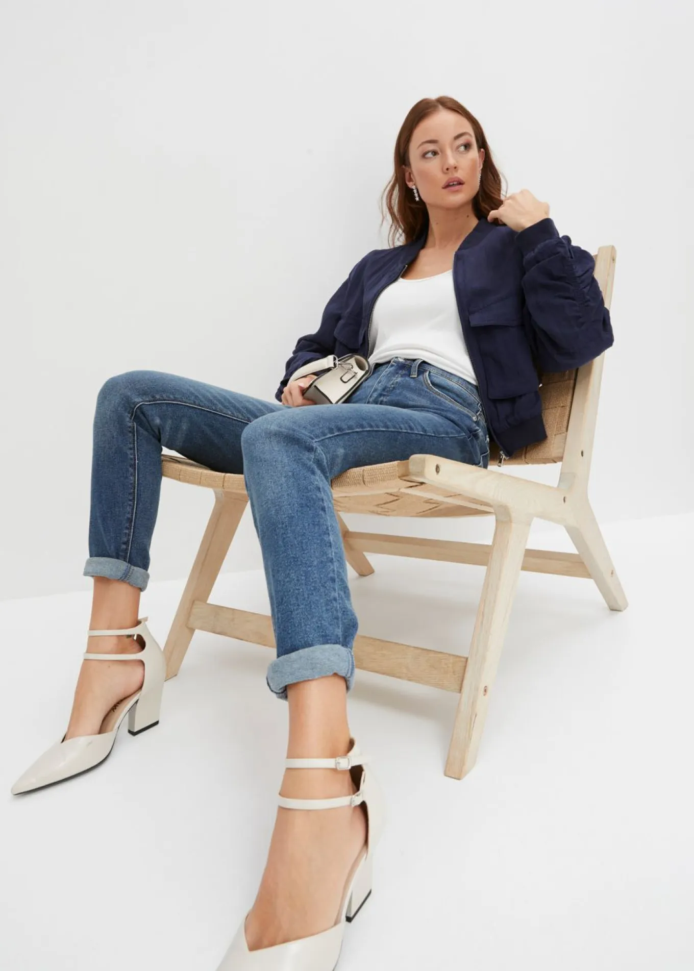 Vaqueros skinny de talle alto