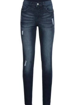 Vaqueros skinny, mid waist, cropped