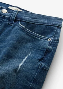 Vaqueros skinny, mid waist, cropped