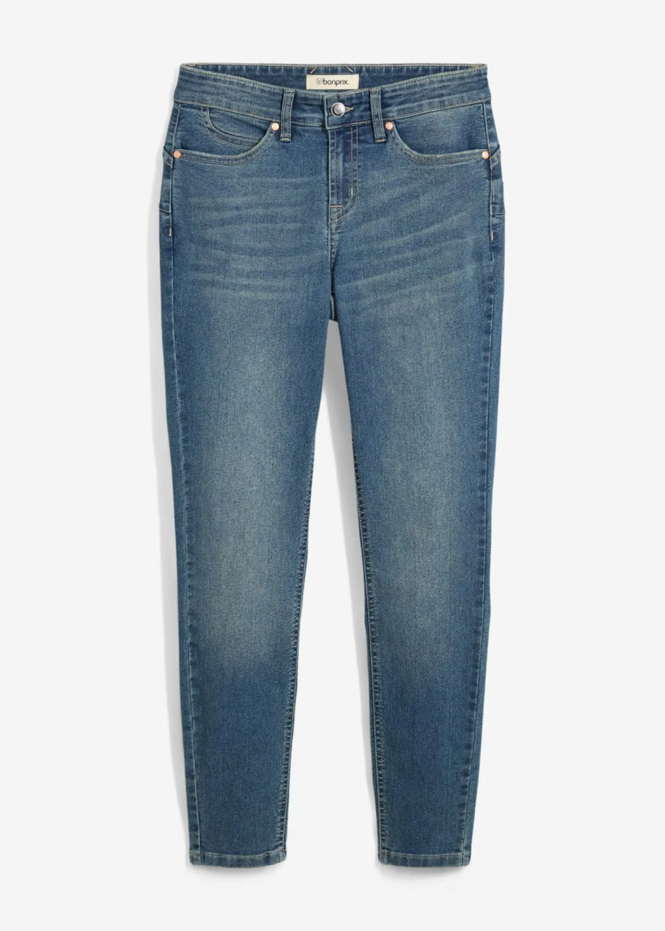 Vaqueros skinny, mid waist, elásticos