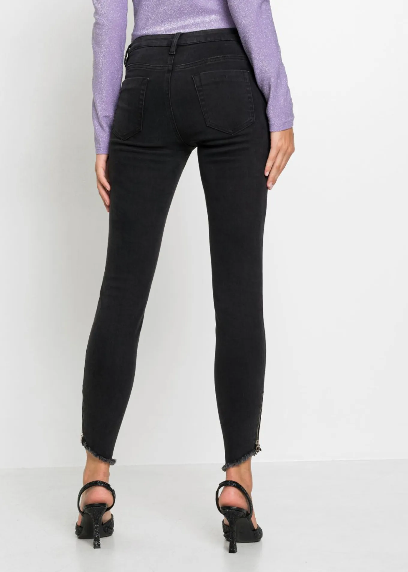 Vaqueros skinny, mid waist, elásticos