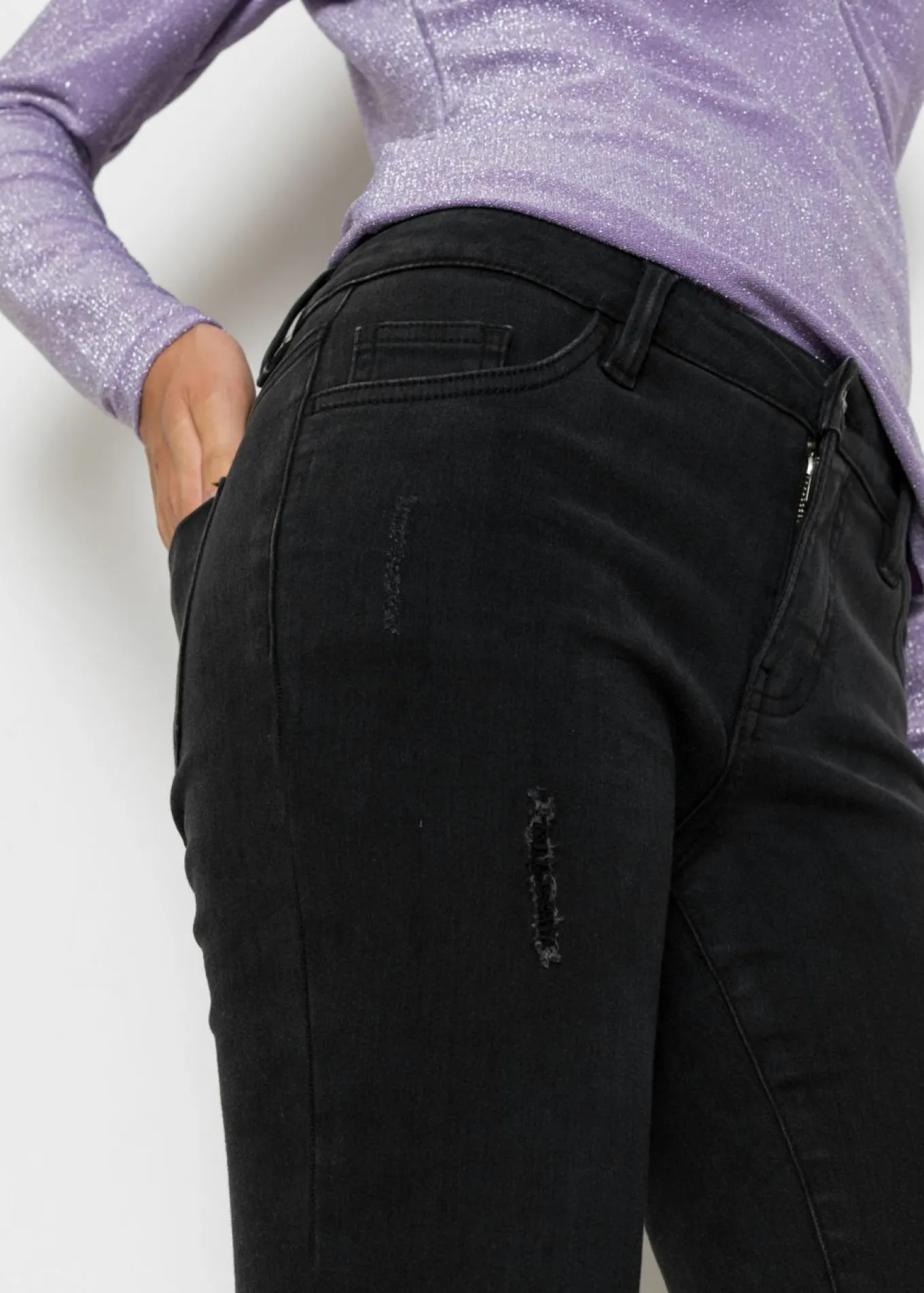 Vaqueros skinny, mid waist, elásticos