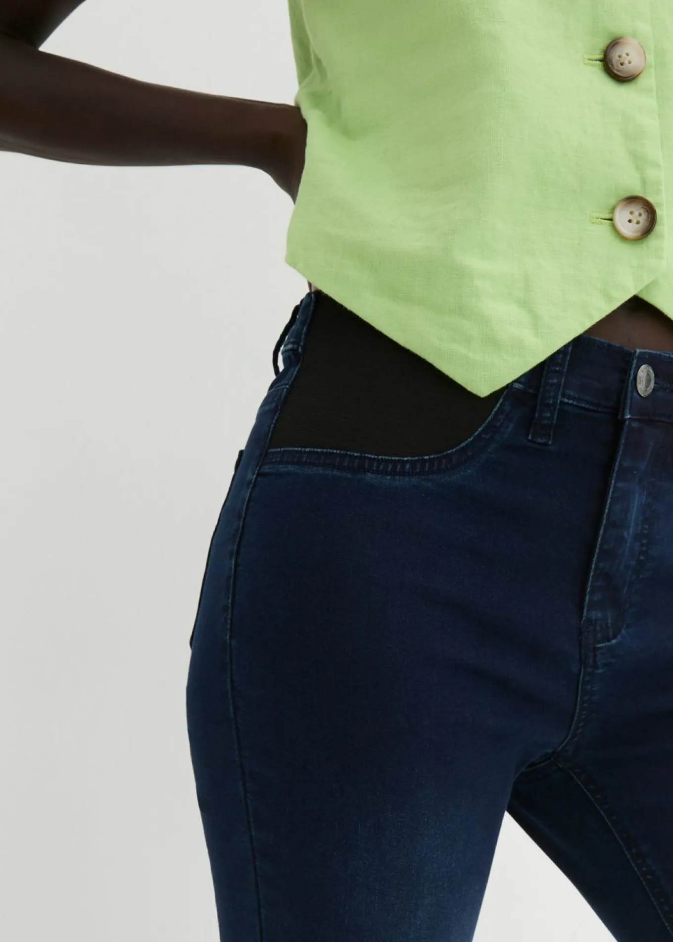 Vaqueros skinny, mid waist, elásticos