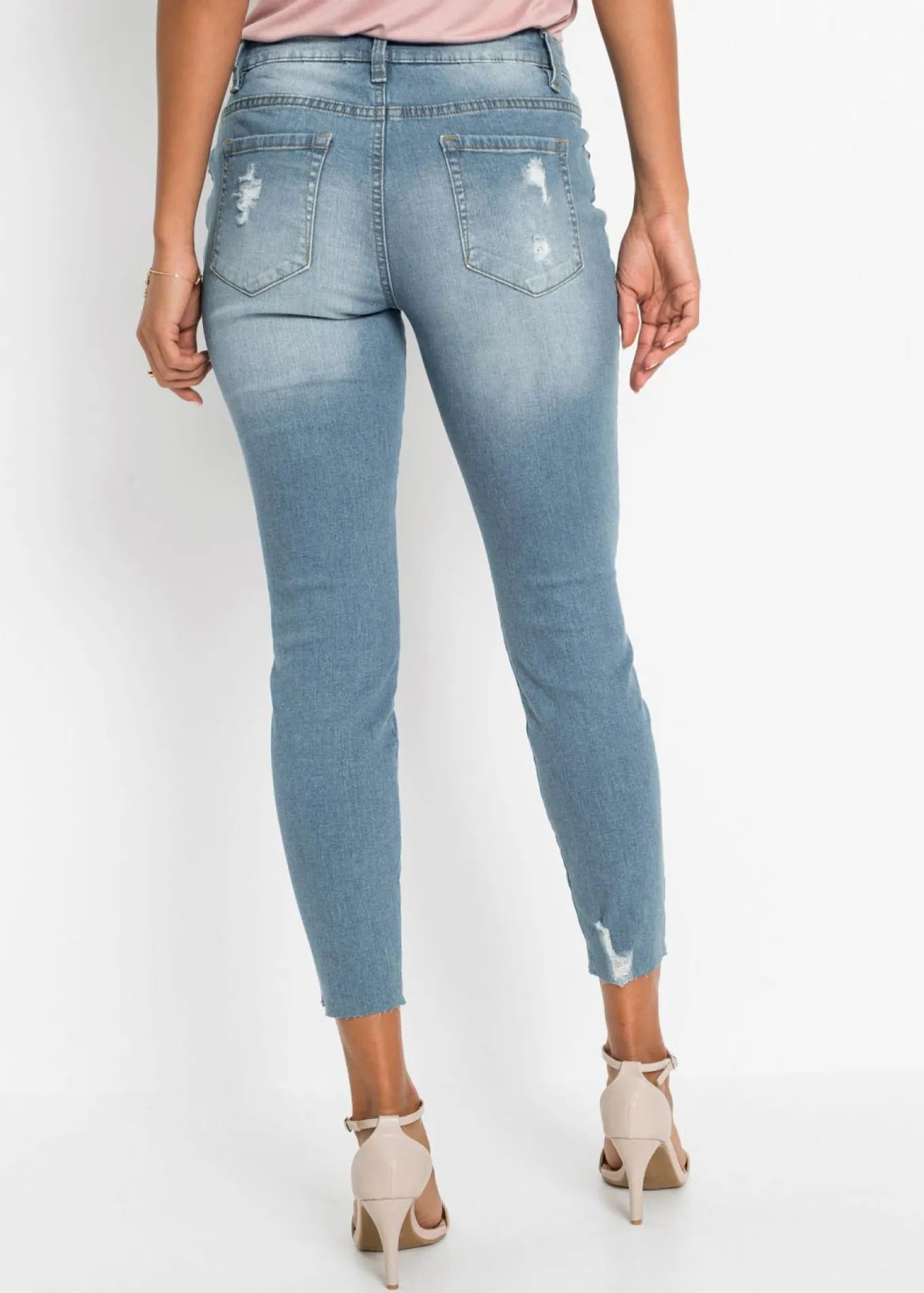 Vaqueros skinny, mid waist, elásticos