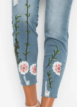 Vaqueros skinny, mid waist, elásticos