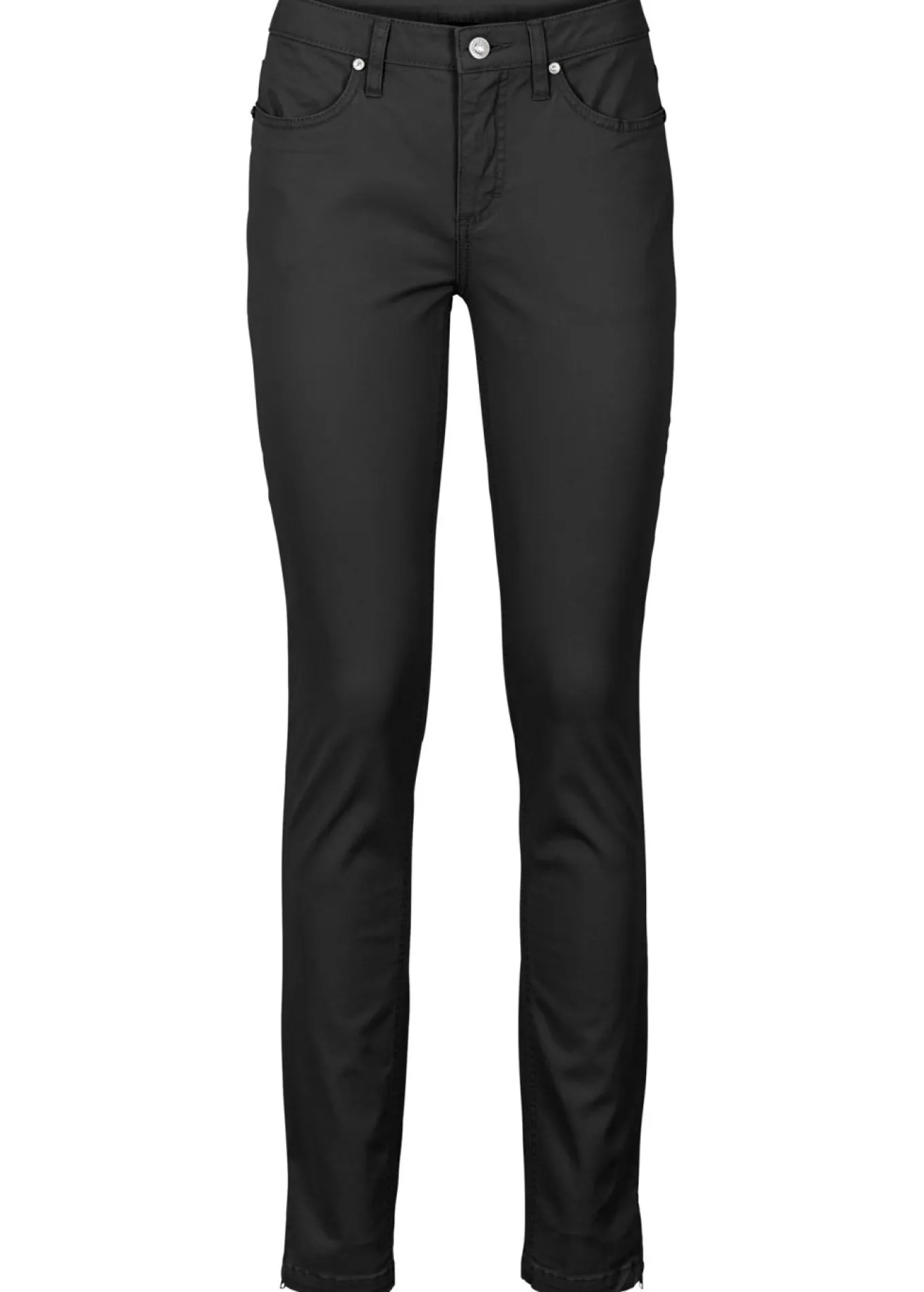 Vaqueros skinny, mid waist, cropped