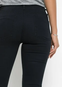 Vaqueros skinny, mid waist, cropped