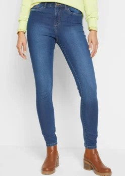 Vaqueros skinny, mid waist, elásticos