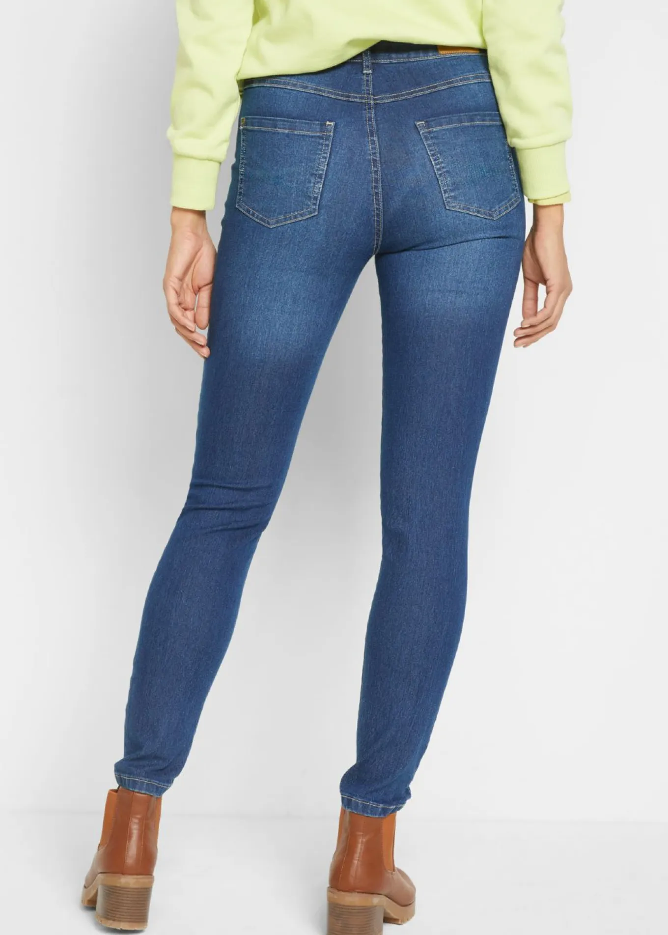 Vaqueros skinny, mid waist, elásticos