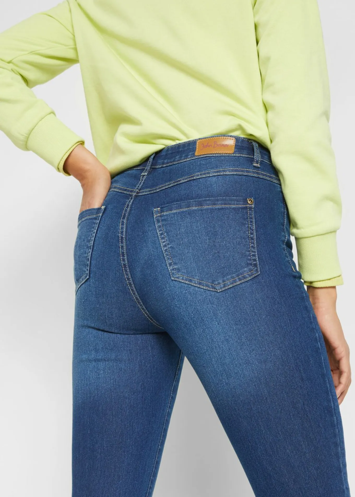 Vaqueros skinny, mid waist, elásticos