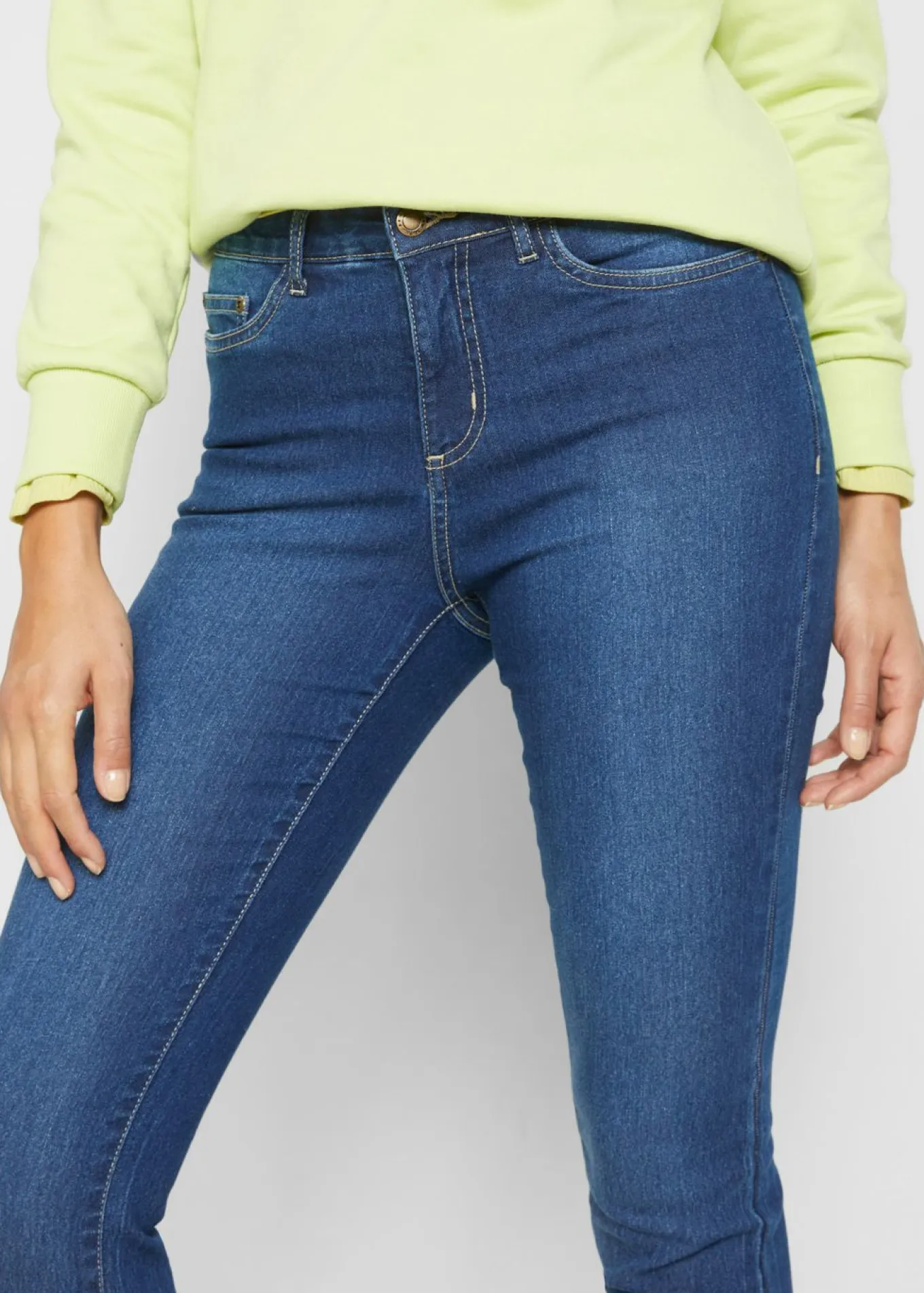 Vaqueros skinny, mid waist, elásticos
