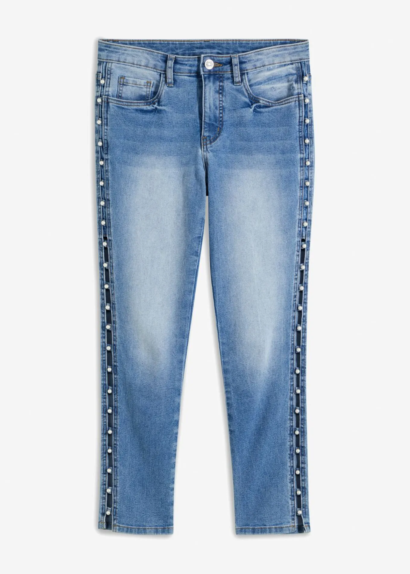 Vaqueros skinny, mid waist, elásticos
