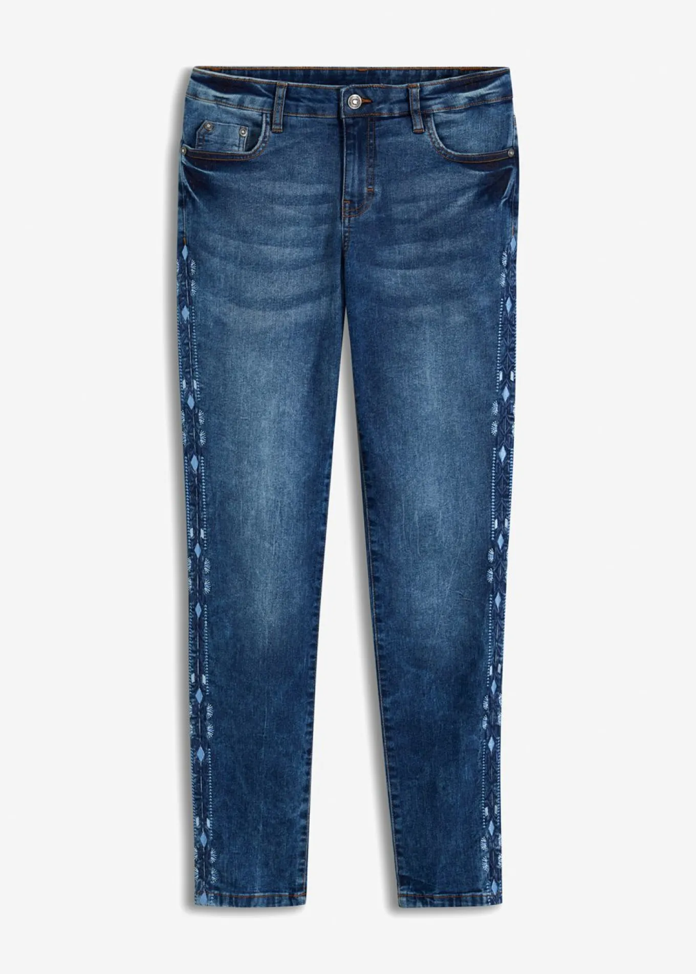Vaqueros skinny, mid waist, elásticos