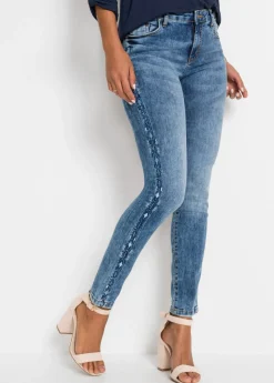 Vaqueros skinny, mid waist, elásticos