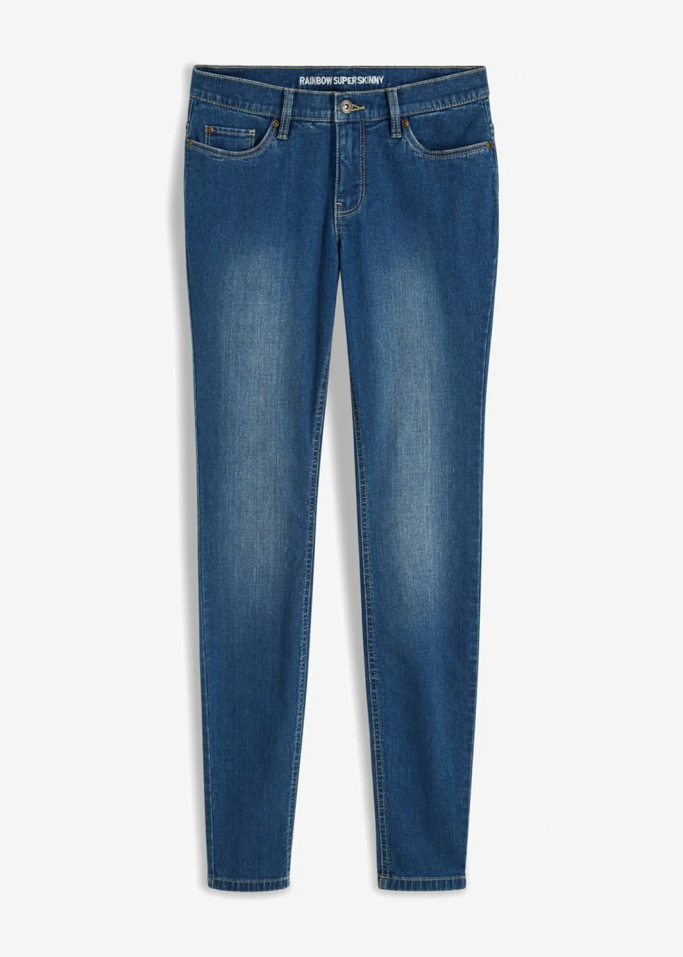 Vaqueros skinny, mid waist, elásticos