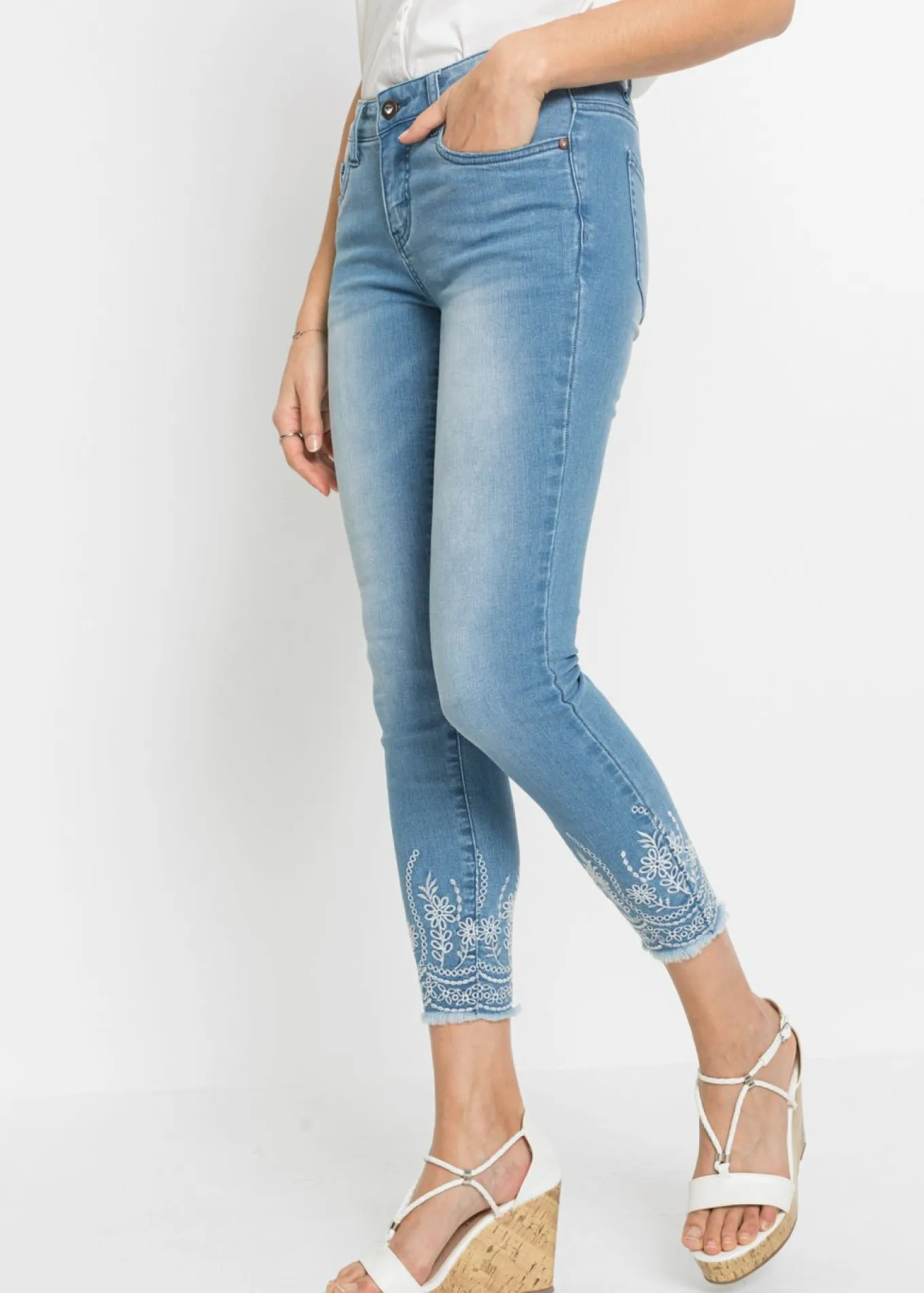 Vaqueros skinny mid waist
