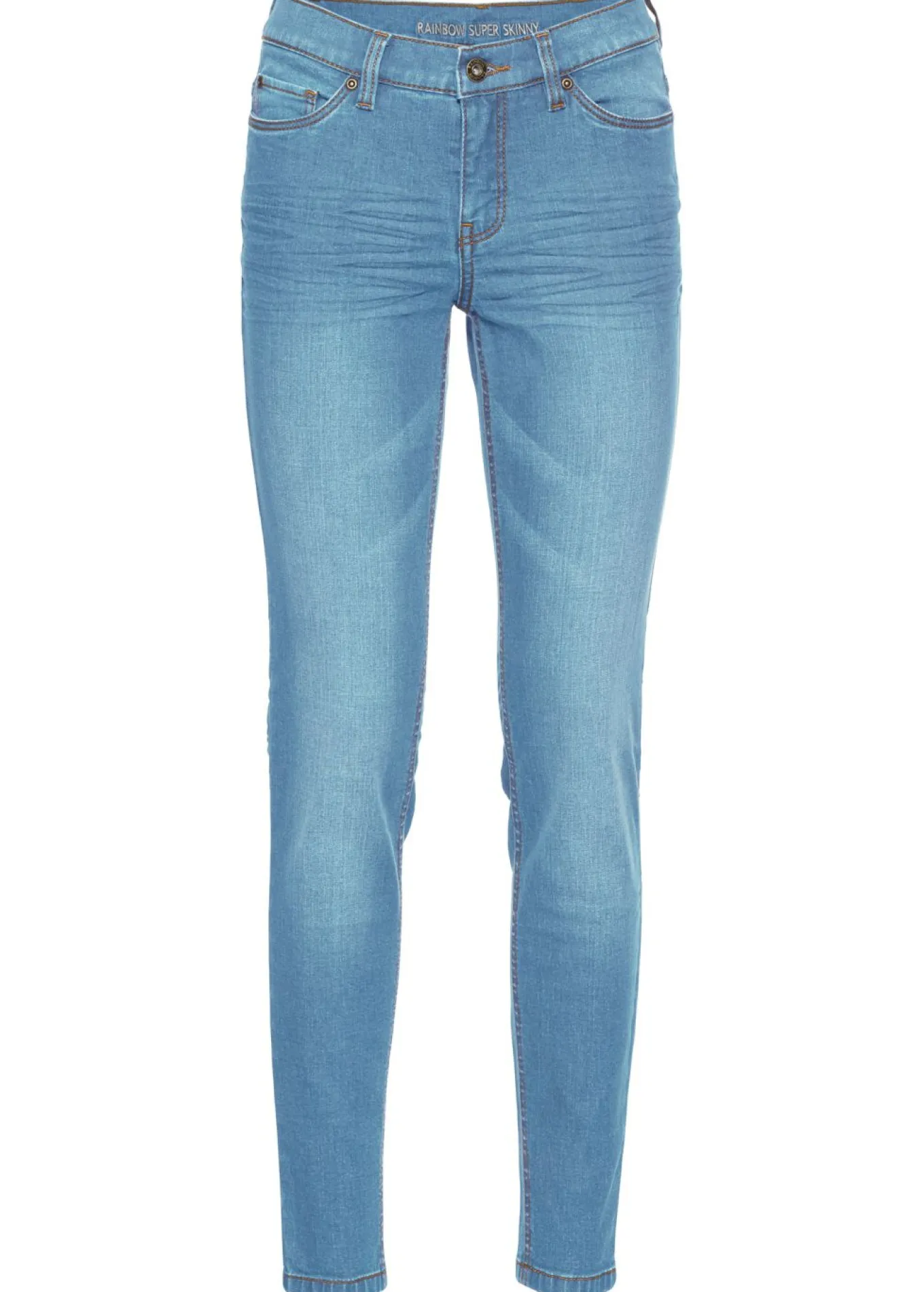 Vaqueros skinny, mid waist, cropped