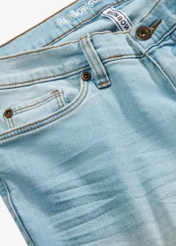 Vaqueros skinny, mid waist, cropped