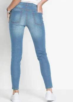 Vaqueros skinny, mid waist, cropped