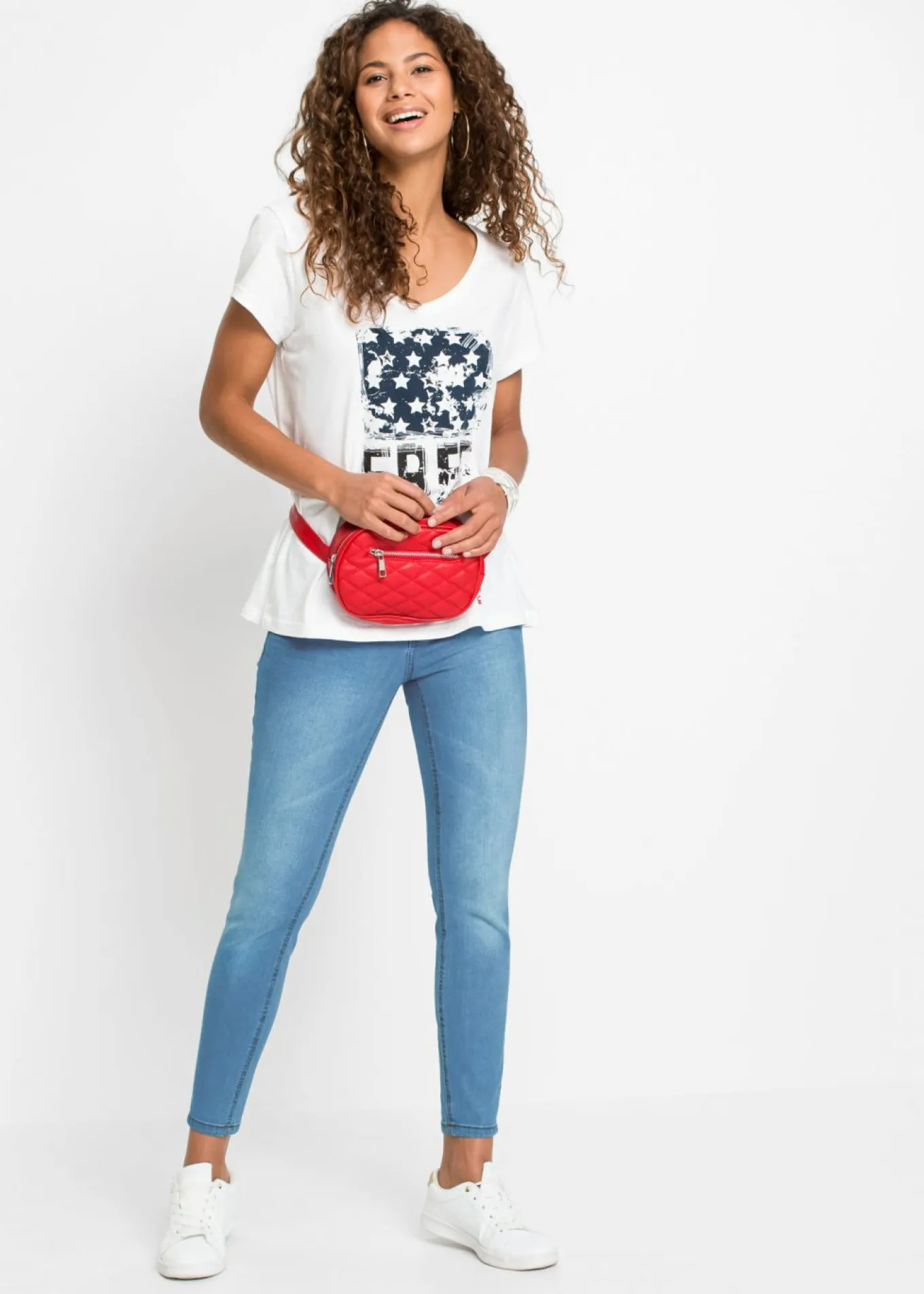 Vaqueros skinny, mid waist, cropped